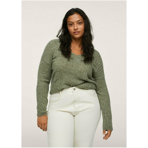 Mango PARTON Sweter vert moyen M9121I23I