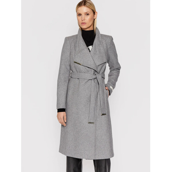 Ted Baker Trencz Wool Wrap 249306 Szary Regular Fit