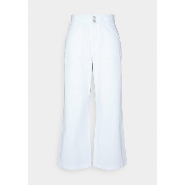 Tommy Jeans SUPER STRAIGHT PANT Spodnie materiałowe white TOB21A01J