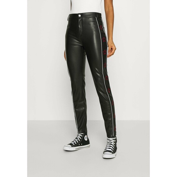 Colourful Rebel STAR PANTS Spodnie materiałowe black C5J21A006