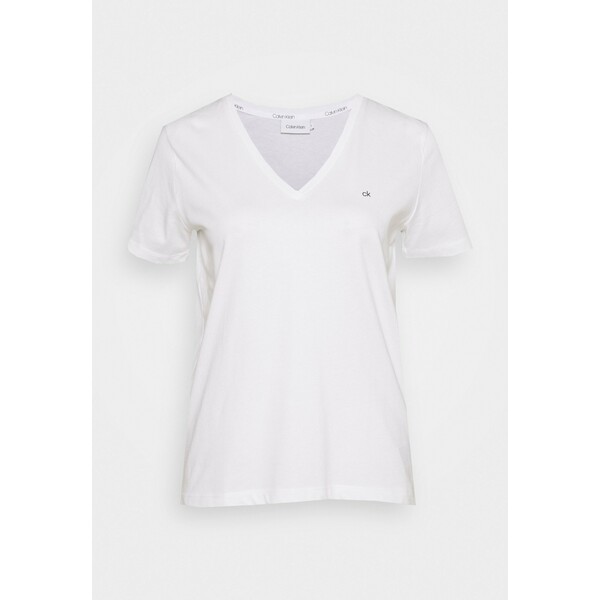 Calvin Klein SMALL V NECK T-shirt basic white 6CA21D03G