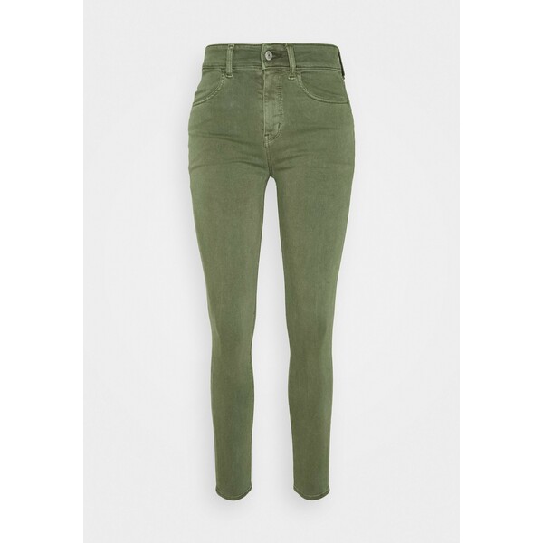 American Eagle Jeansy Skinny Fit olive AM421A02R
