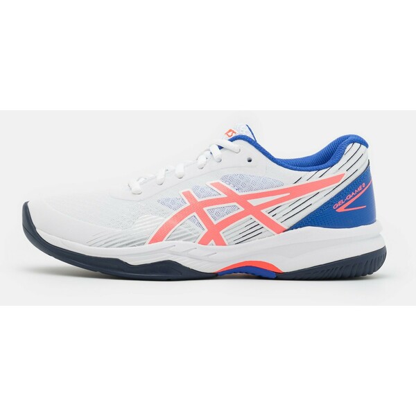 ASICS GEL-GAME 8 Buty tenisowe uniwersalne white/blazing coral AS141A0Q7