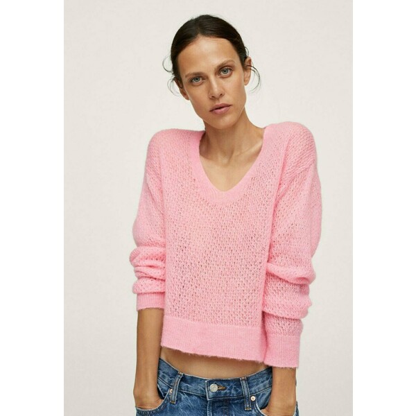 Mango Sweter pastel pink M9121I224