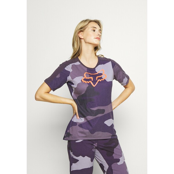 Fox Racing RANGER T-shirt z nadrukiem dark purple FO441D01S