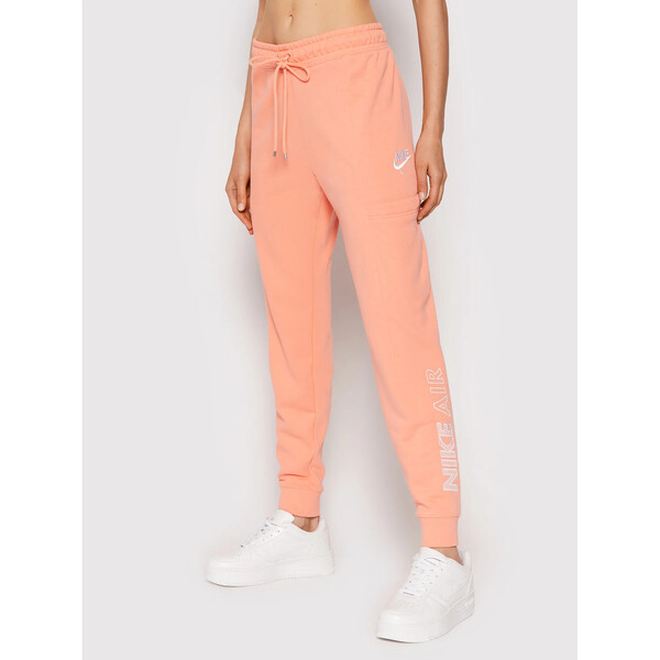 Nike Spodnie dresowe Fleece CZ8626 Pomarańczowy Regular Fit