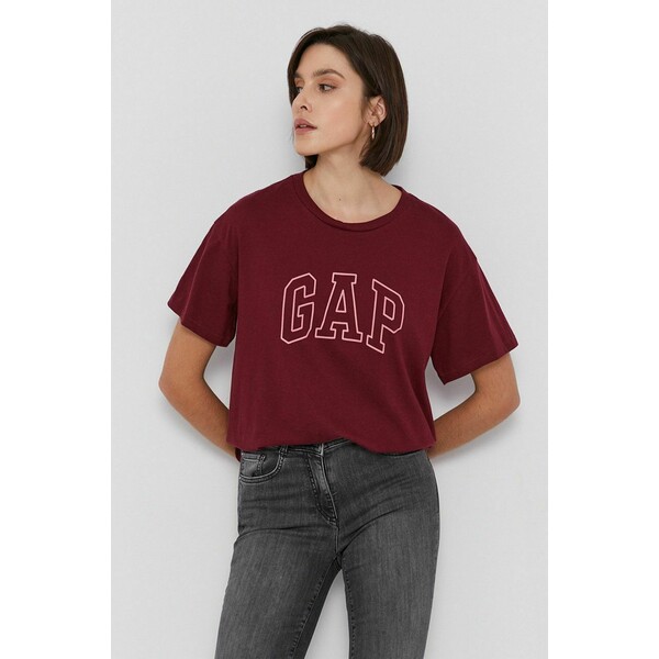 Gap GAP T-shirt bawełniany 619108.20REDDELIC