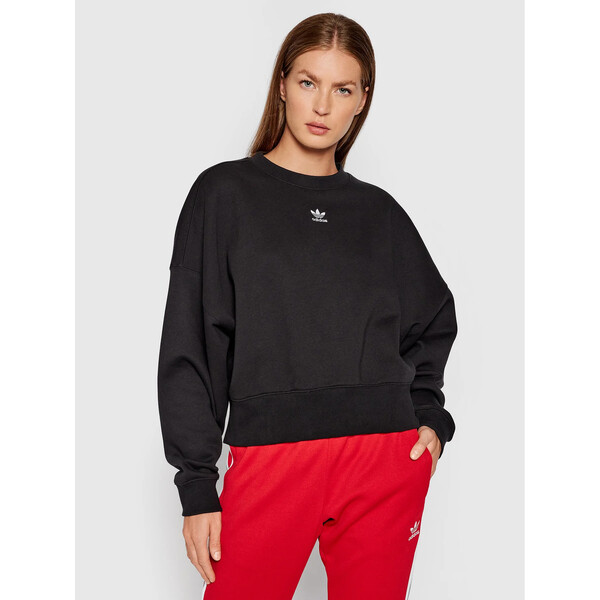 adidas Bluza adicolor Essentials H06660 Czarny Relaxed Fit