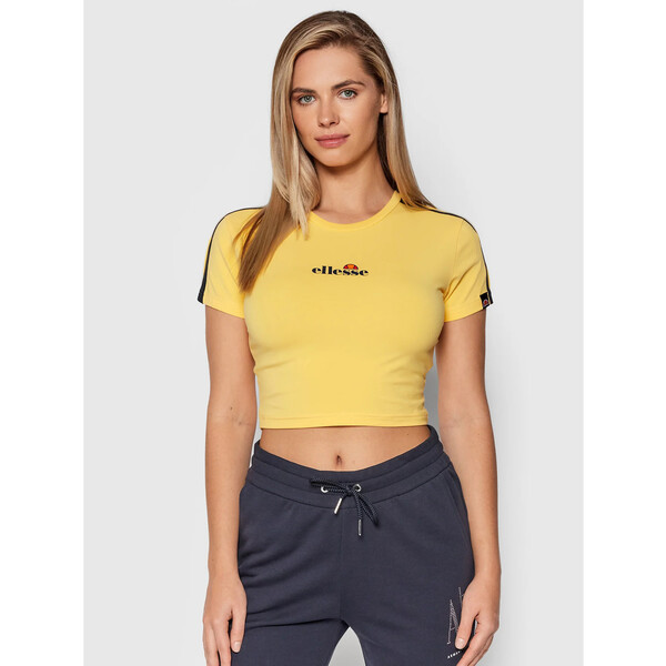 Ellesse T-Shirt Latus SGK12165 Żółty Cropped Fit
