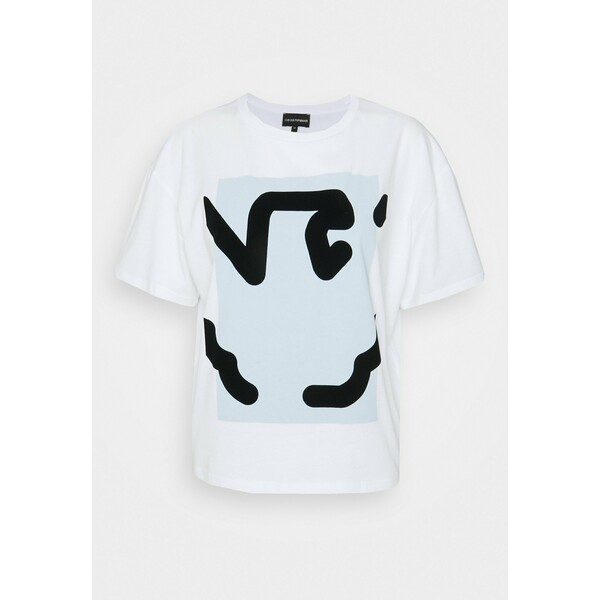 Emporio Armani T-shirt z nadrukiem white EA821D01F