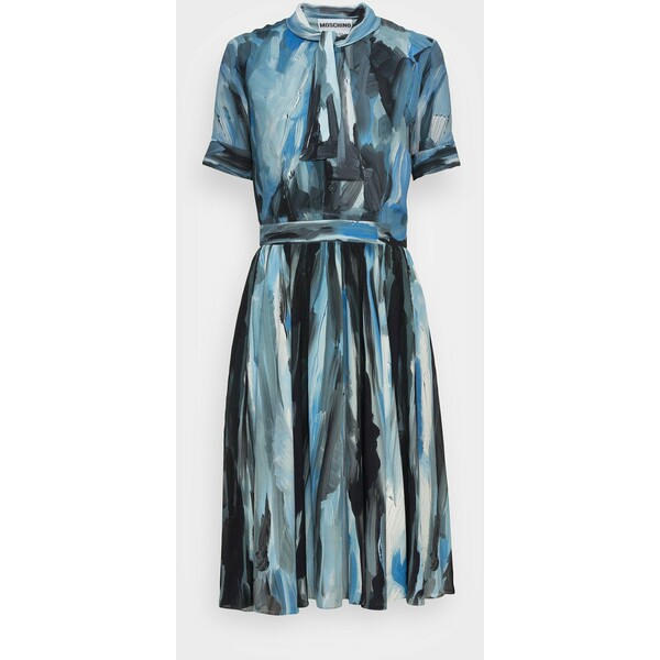 MOSCHINO UNITARD Sukienka koszulowa light blue 6MO21C01I