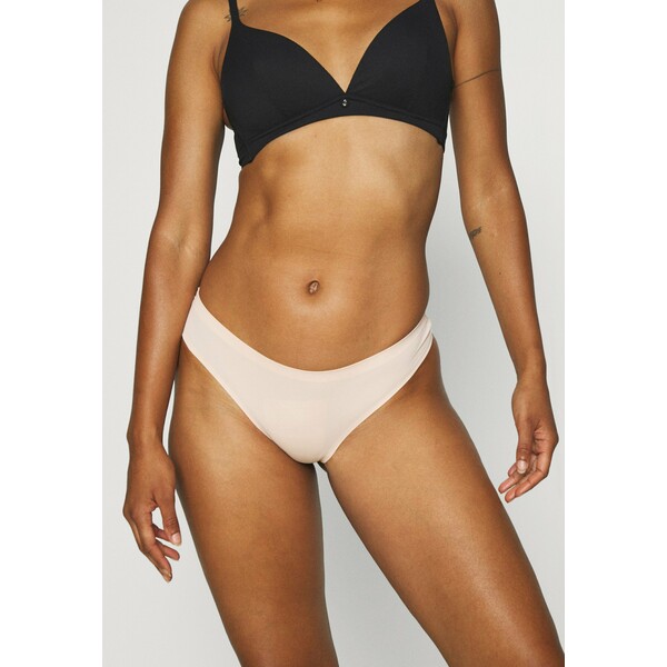 Nly by Nelly SEAMLESS THONG 2 PACK Stringi black/beige NEG81R00X