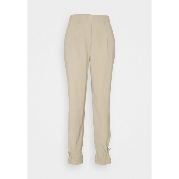 Bruuns Bazaar LUCILLE MAVIS PANT Spodnie materiałowe roasted grey khaki BR321A02M