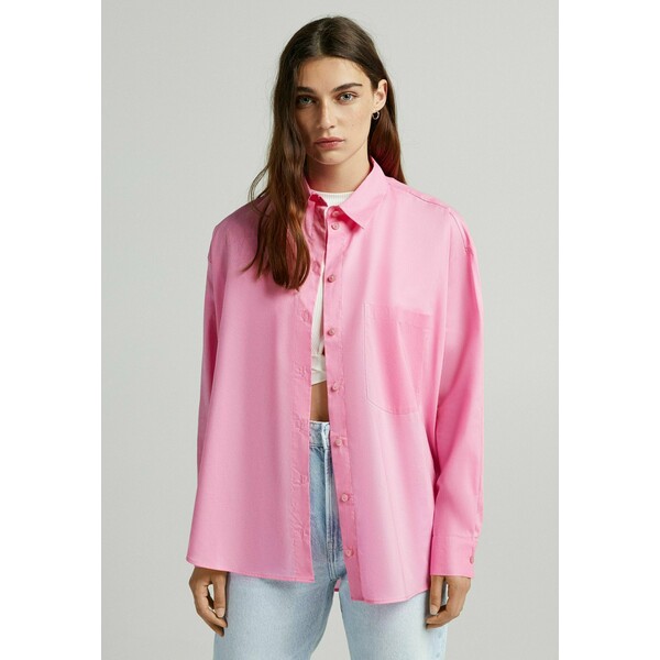 Bershka OVERSIZED Koszula pink BEJ21E0JG