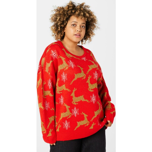 Urban Classics Curvy Sweter oversize 'Christmas' UCC0503001000001