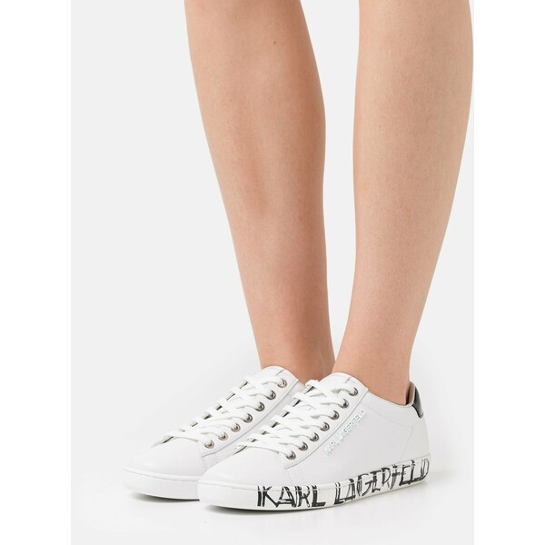 KARL LAGERFELD KUPSOLE ART DECO LACE Sneakersy niskie white K4811A06S