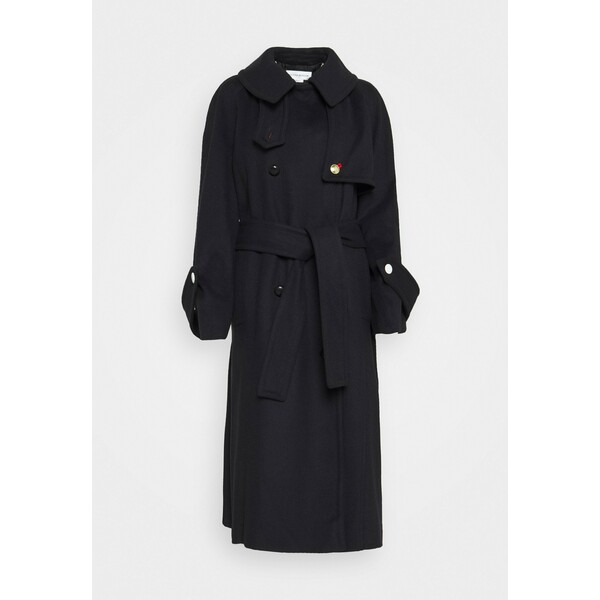 Victoria Beckham FUNNEL COLLAR Klasyczny płaszcz dark navy V0921U008