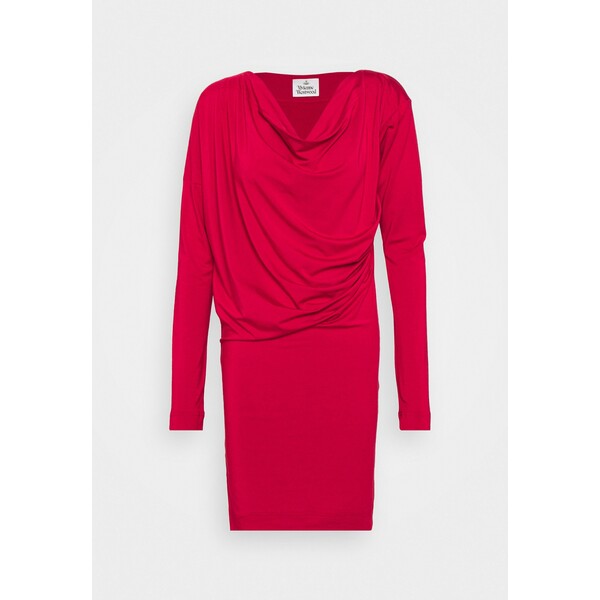 Vivienne Westwood NEW DRAPE Sukienka jeansowa red VW921E00G