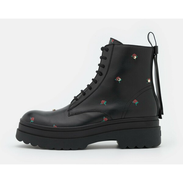 Red V COMBAT BOOT Botki sznurowane nero R2411N00M