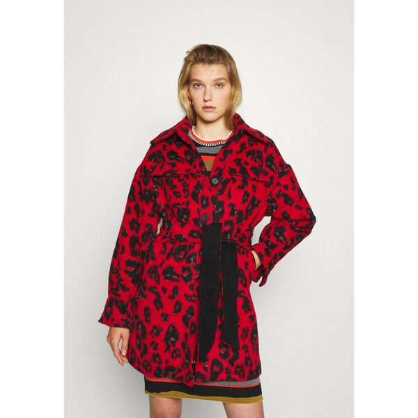 Diane von Furstenberg MANON COAT Klasyczny płaszcz red DF221U00D