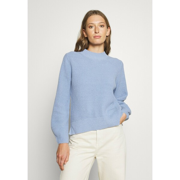 Selected Femme SLFLESLIE O-NECK Sweter brunnera blue SE521I0OW