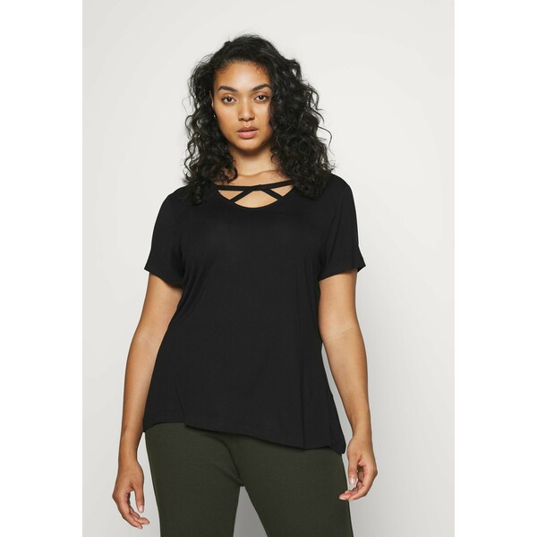 Anna Field Curvy T-shirt basic black AX821D04P-Q11