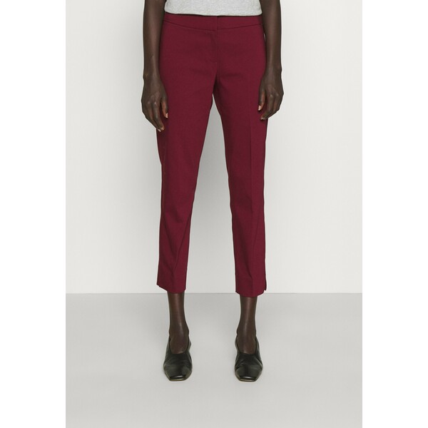 MICHAEL Michael Kors CROP PANT WITH SLIT Spodnie materiałowe dark ruby MK121A06A