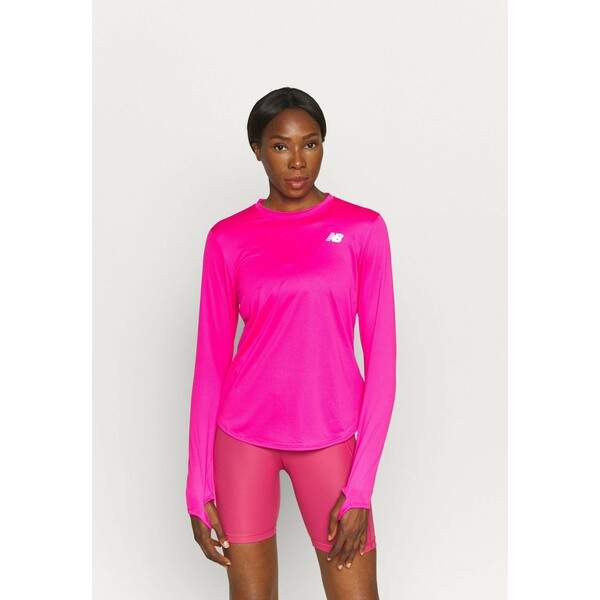 New Balance ACCELERATE LONG SLEEVE Koszulka sportowa pink glo NE241D05Q