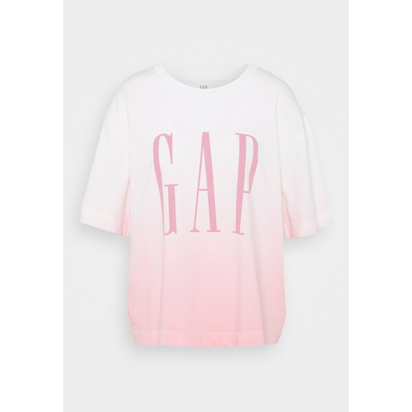 Gap Tall GAP BOXY TEE T-shirt z nadrukiem pink ombre GAH21D00F