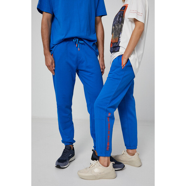 Medicine Spodnie dresowe unisex niebieskie RW21-SPM422_55X