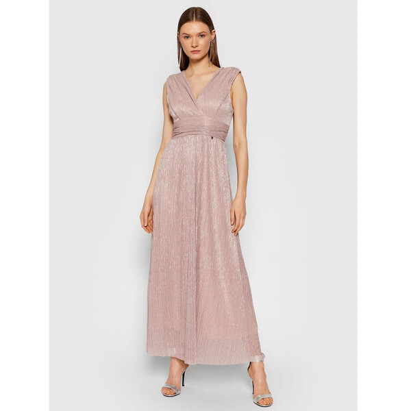 Rinascimento Sukienka wieczorowa CFC0104690003 Różowy Slim Fit