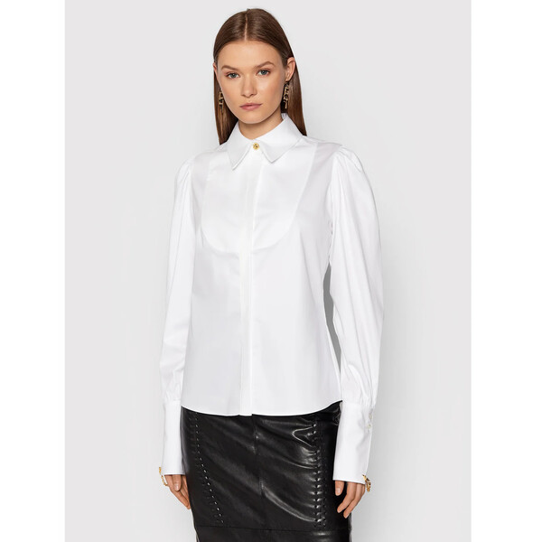 Elisabetta Franchi Koszula CA-323-16E2-V370 Biały Slim Fit