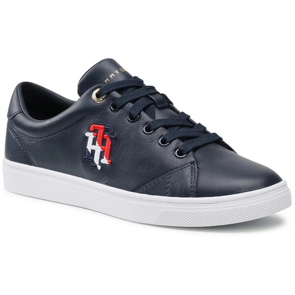 Tommy Hilfiger Sneakersy Monogram Casual Sneaker FW0FW05794 Granatowy