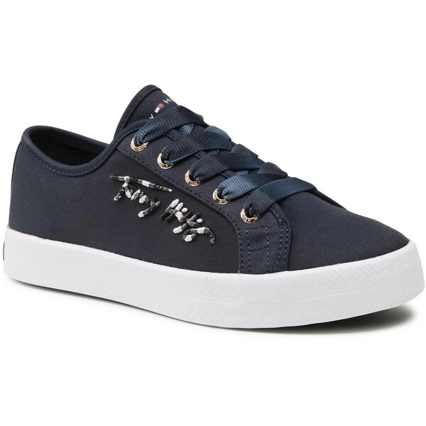 Tommy Hilfiger Sneakersy Essential Gradient Sneaker FW0FW05802 Granatowy