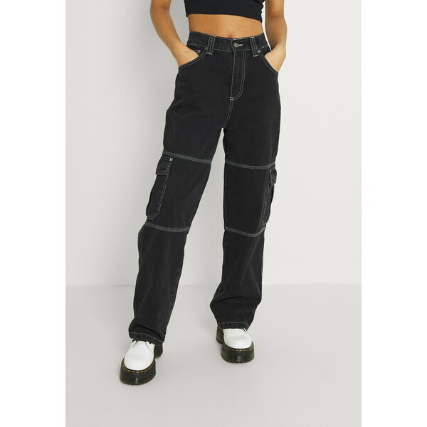 Kickers Classics UTILITYPANT Jeansy Relaxed Fit black KIO21A009