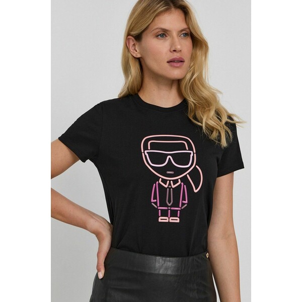 Karl Lagerfeld T-shirt bawełniany 215W1710