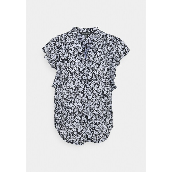 Lauren Ralph Lauren Petite WENDYE T-shirt z nadrukiem black/white LAR21E006