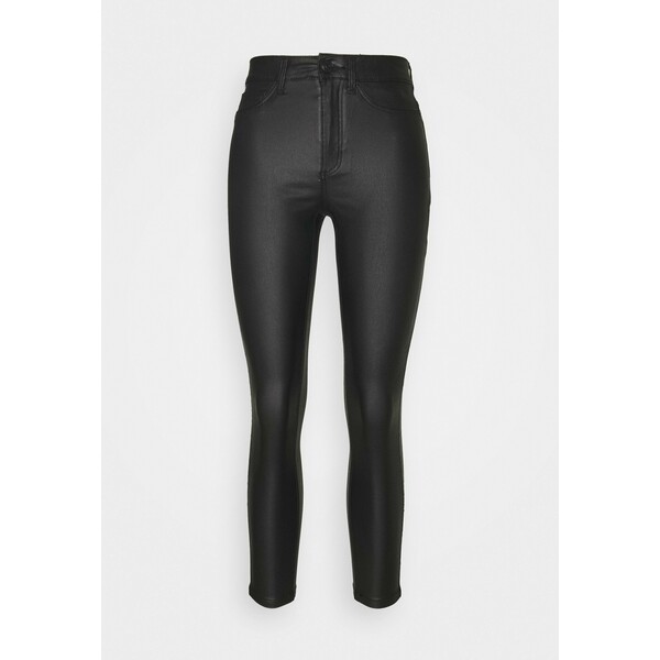 Noisy May Petite NMCALLIE COATED PANTS Spodnie materiałowe black NM521A018