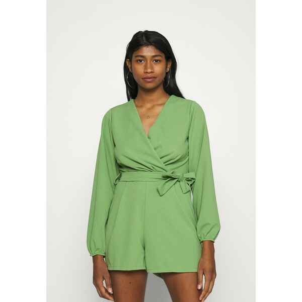 WAL G. CARLA BELTED PLAYSUIT Kombinezon pea green WG021T03P