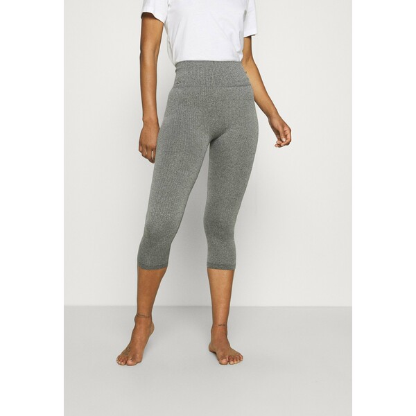 MAGIC Bodyfashion LOUNGE CROPPED PANTS Spodnie od piżamy heather grey MQ581O000