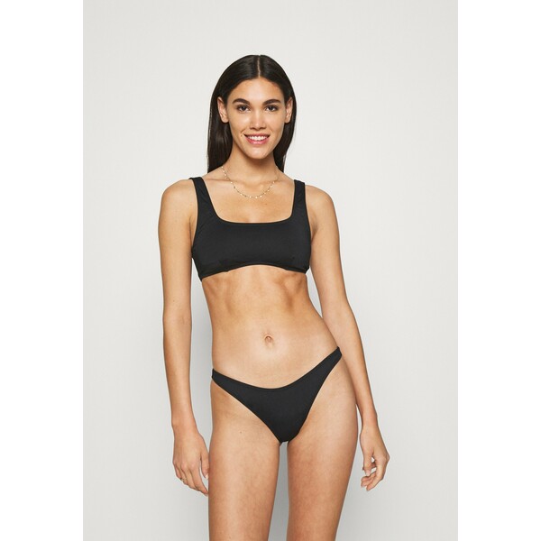 Cotton On Body SQAURE NECK CROP GATHERED BRAZILIAN SET Bikini black C1R81L017