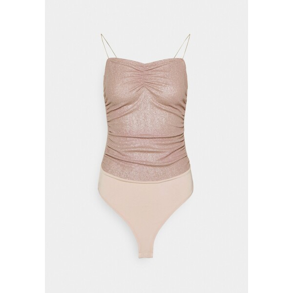 Nly by Nelly SHIMMER RUCHED BODY Top champagne NEG21E068
