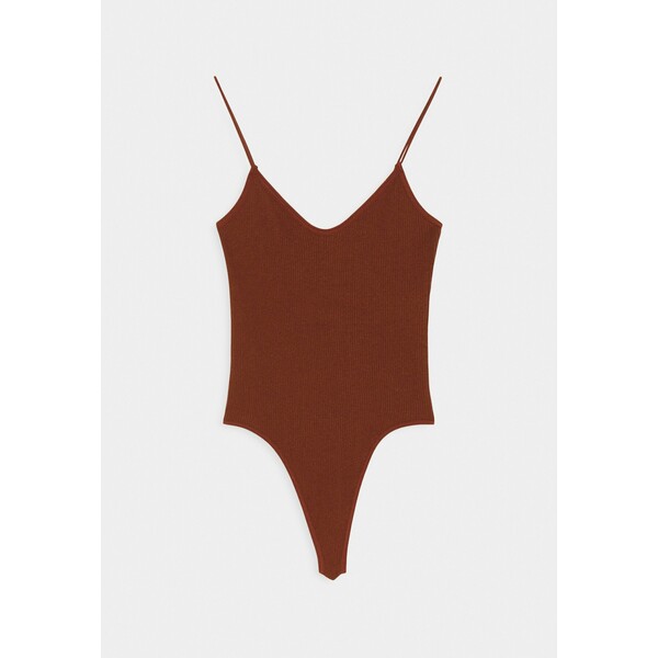 BDG Urban Outfitters THONG BUNGEE STRAP BODYSUIT Top brunette QX721E00G