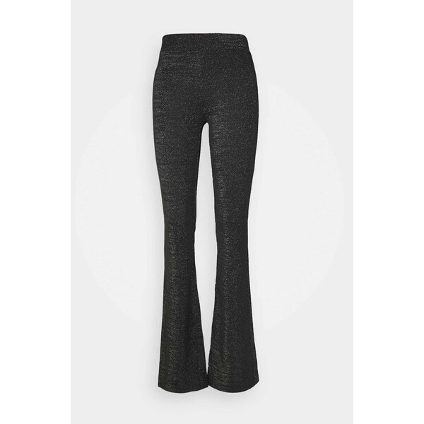 ONLY Tall ONLPAIGE FLARED PANT Spodnie materiałowe black/gliter OND21A03M