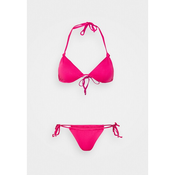 Nly by Nelly RUCHED UP Bikini neon pink NEG81L006