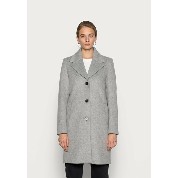 Selected Femme SLFNEW SASJA COAT Klasyczny płaszcz light grey melange SE521U065