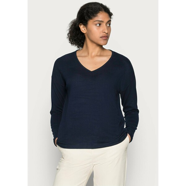 Kaffe SIANE V NECK Sweter midnight marine KA321I09O