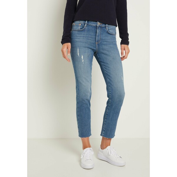 TOM TAILOR KATE STRAIGHT Jeansy Straight Leg clean mid stone/blue denim TO221N0AK