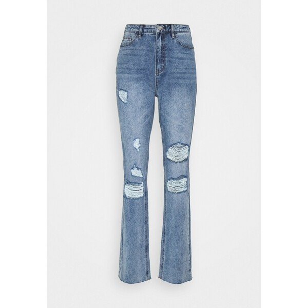 Missguided Tall DISTRESSED Jeansy Slim Fit blue MIG21N047