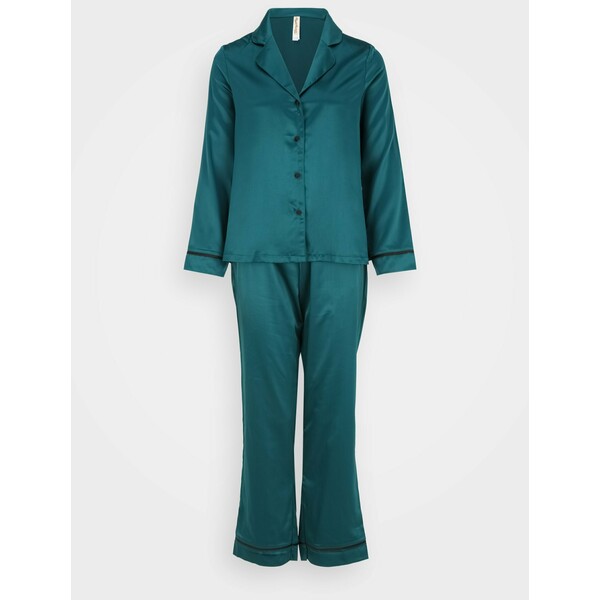 Playful Promises LONG PJ WITH CONTRAST PIPING SET Piżama green PLG81P00G